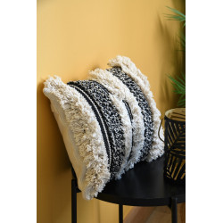 Coussin ALAIA NOIR et Laine