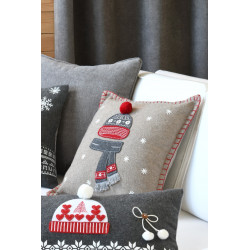 Coussin LUTHERNE Taupe