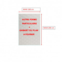 Sur mesure Matelas pour CAMPING-CAR mémoire de forme SERENITE