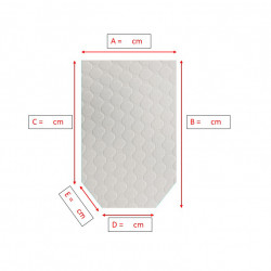 Forme pans coupés sur-matelas Excellence pour camping-car