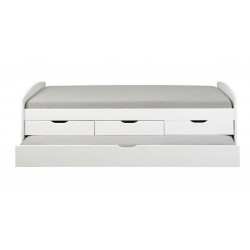 Lit coffre RIEKA BLANC 200 x 90