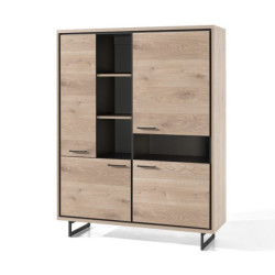 Vitrine 4 portes 2 niches ESTEL