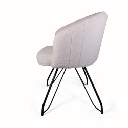 Chaise TACE tissu bouclé