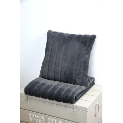 Coussin FLUFFY Ardoise