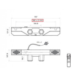 Pack moteur 2 x 6000 N pour lit électrique avec télécommande sans fil