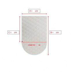 Forme ronde Matelas pour CAMPING-CAR AIRFLEX